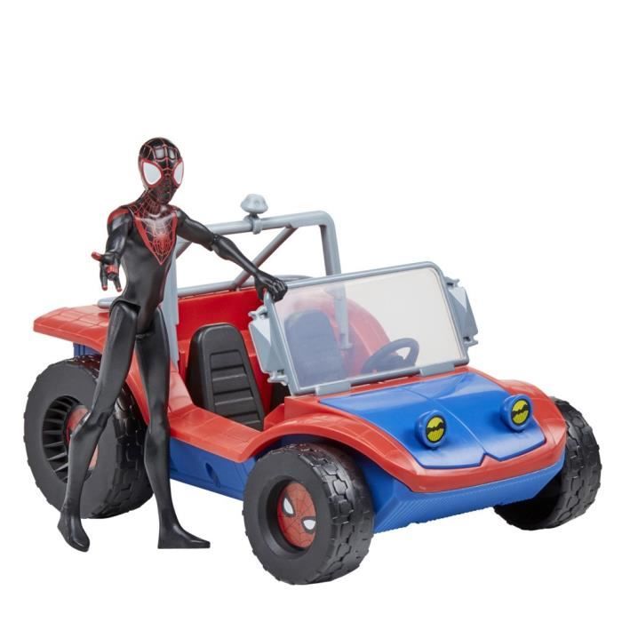 Véhicule Spider-Mobile et figurine Miles Morales Marvel Spider-Man 15cm dès 4 ans