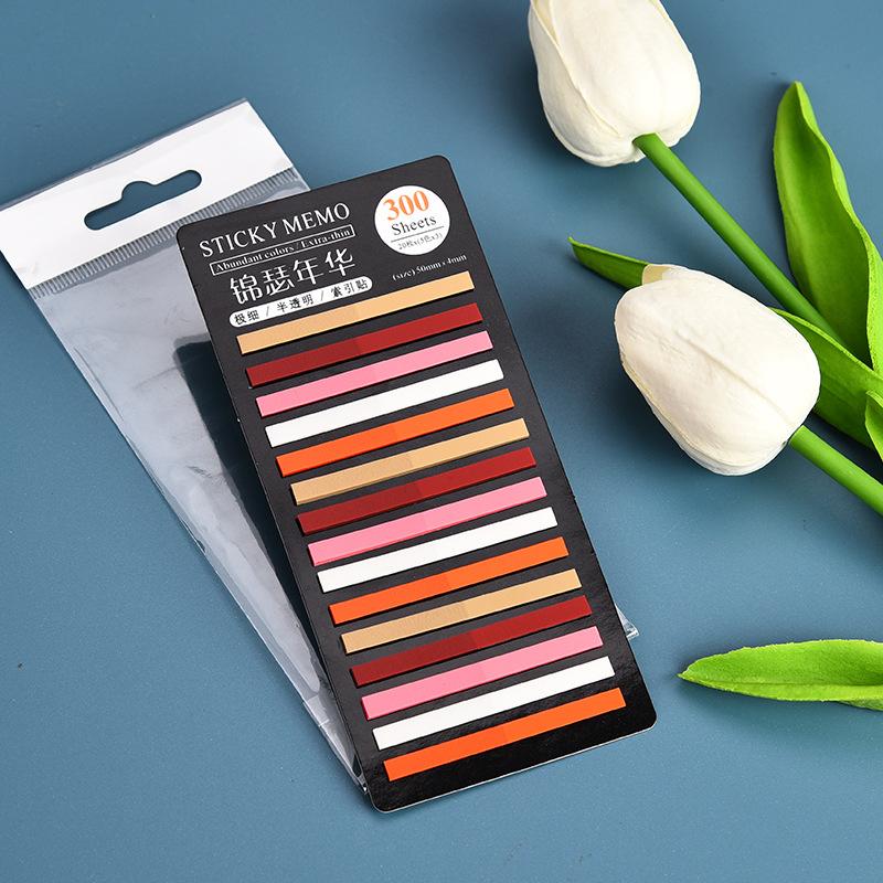 

300 Sheet Transparent Fluorescent Index Tabs PET Arrow Flags Sticky Note for Page Marker Planner Stickers Office School