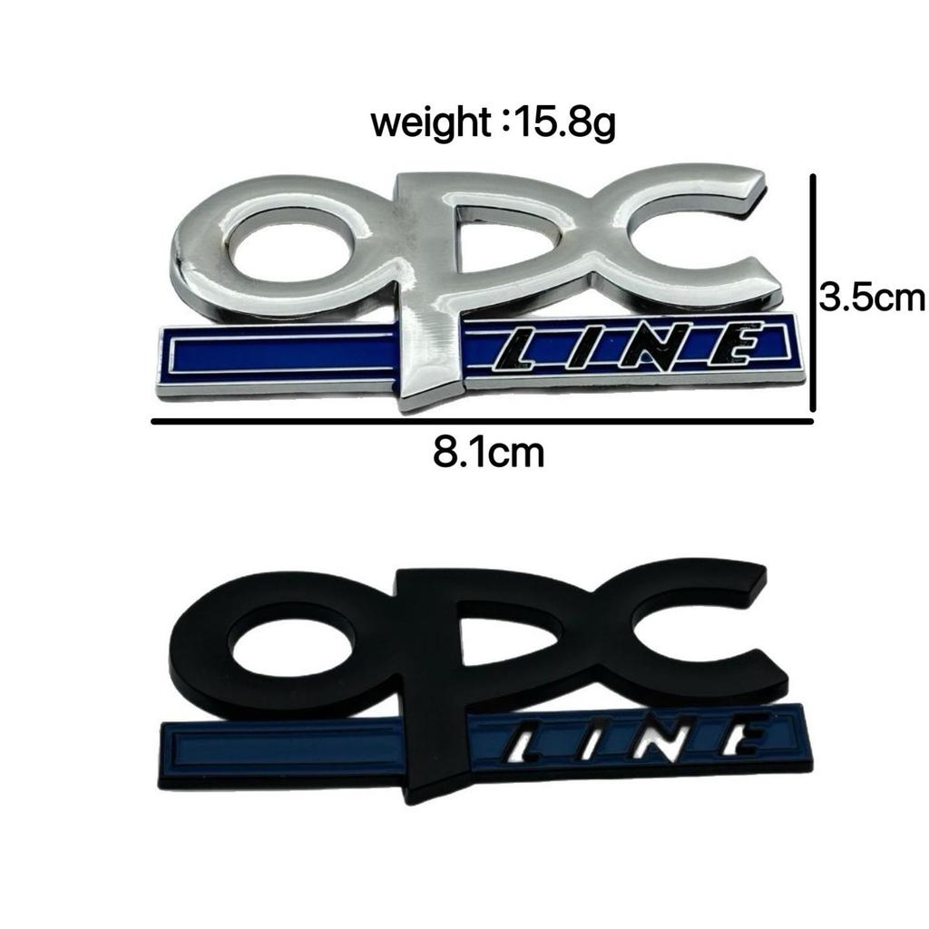 Adesivi per Carrozzeria Auto Cromati 3D OPC LINE per Opel Regal & Excelle