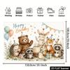 1Pcs Forest Animal Birthday Theme Decoration Background Backdrop For Photo Studio Photo Booth Party