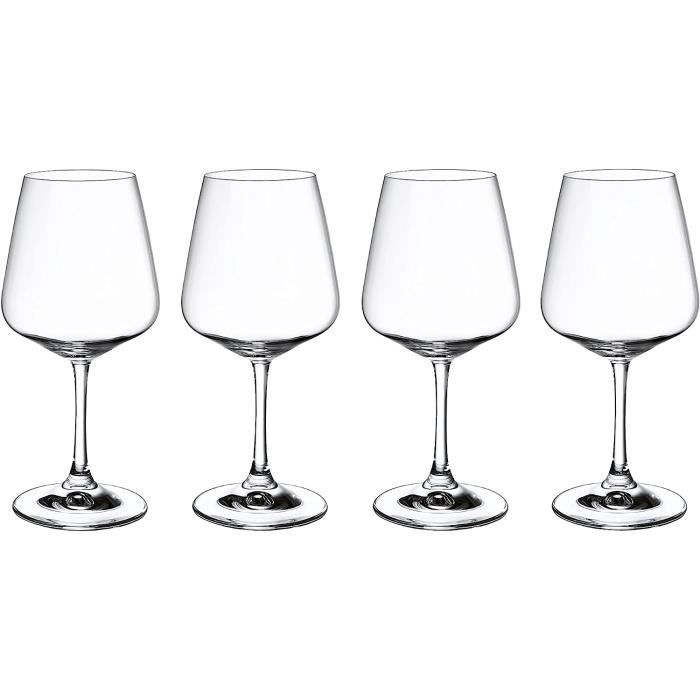 Villeroy &amp; Boch - Ovid ensemble de verres à vin rouge, 4 pcs, 590 ml, cristallin, résistant au [47]