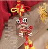Chinese Lion Dance Car Pendant with Double Tassels and Rhinestone - Foshan Cultural Gift