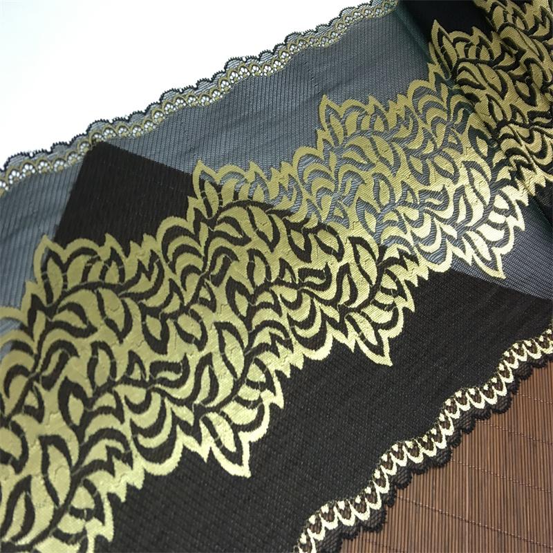 (3 Colors) 22.5cm wide Elastic Lace, Two Tone Stretch Lace Fabric for Lingerie, Bra, Underwear, Garment, Sewing & Crafting