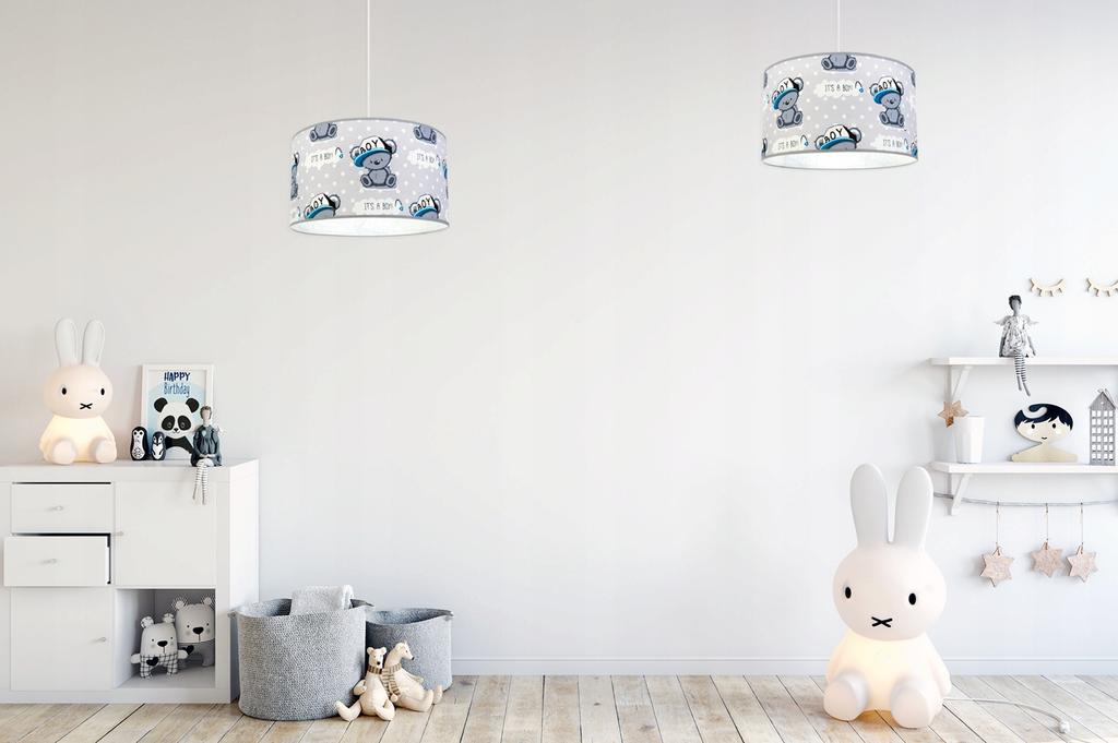 Závěsné stropní svítidlo ve stylu loft pro děti, LED stínidlo