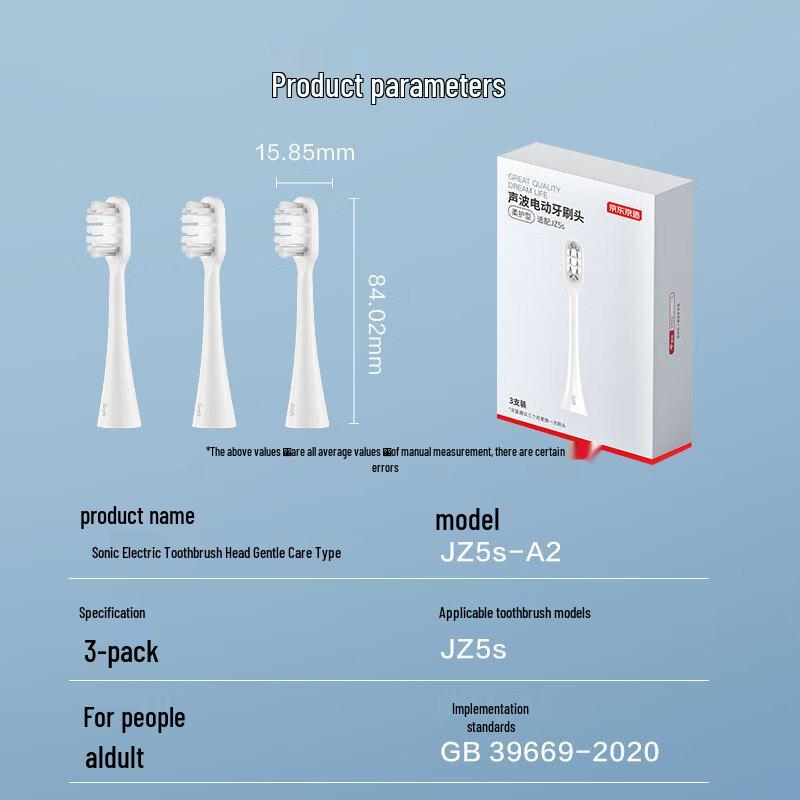 Jingdong JZ Replacement Electric Toothbrush Heads CN plug (adapter included)