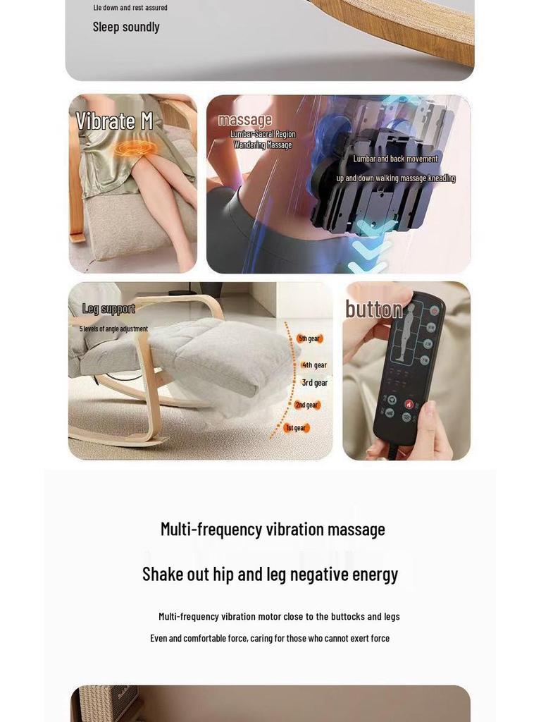 Electric Massage Recliner: Fully Automatic, Multifunctional Rocking Chair and Lazy Sofa for Home Leisure