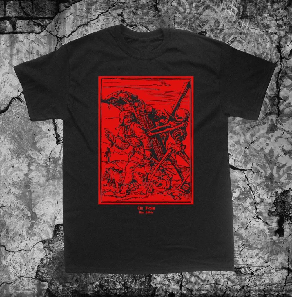 MeUnisexto Mori Shirt Hans Holbein Dance of Death Remember Skull Occult Gothic Skeleton Medieval Evil Plus Size Tops