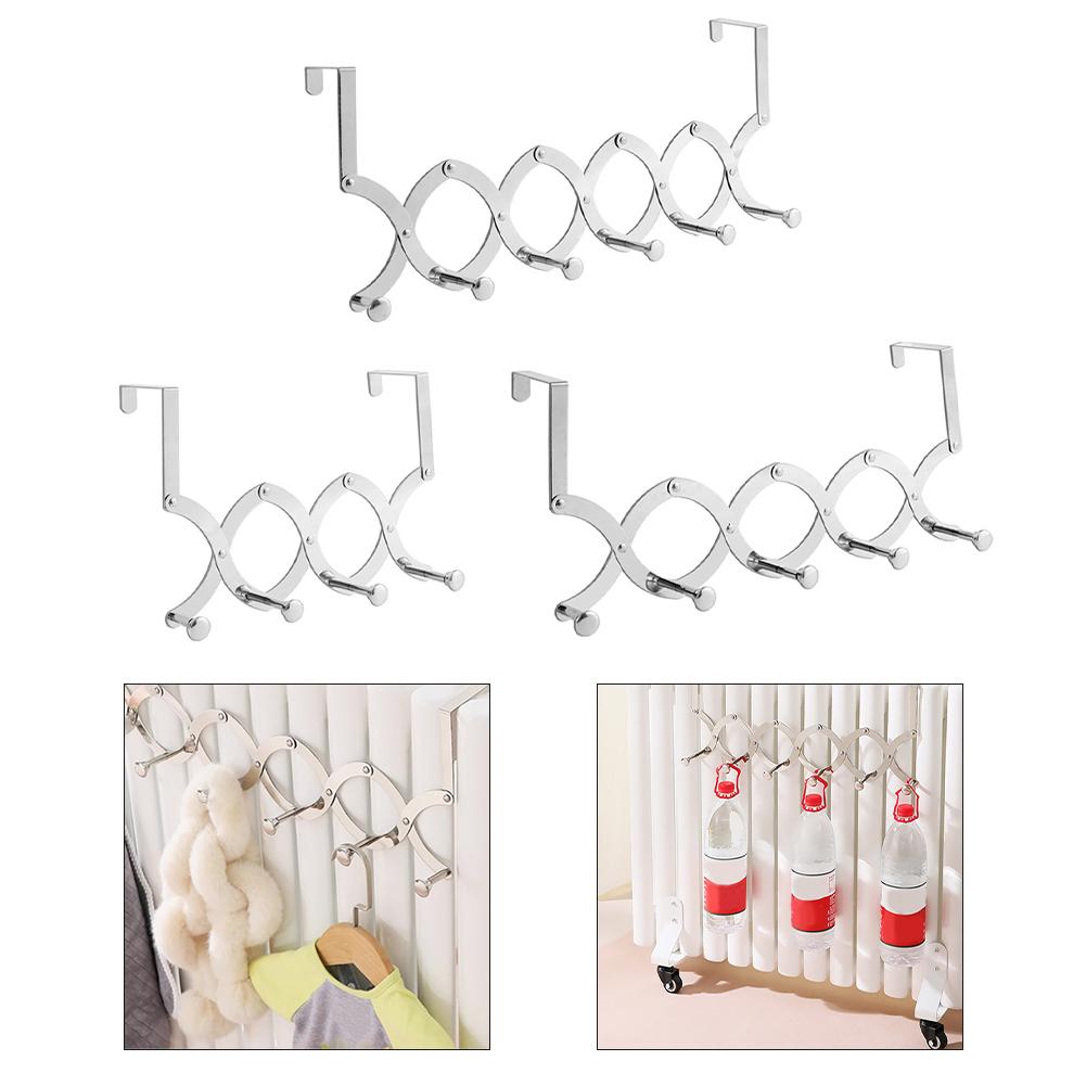 Adjustable Clothes Hanger Stainless Steel Hook As Shown In The Picture Compact Storage Solution Long-lasting Durability