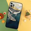 Cartoon Whale Case For iPhone 16 15 11 12 13 14 Pro Max XS Max X XR 7 8 Plus 12 13 Mini Phone Cover