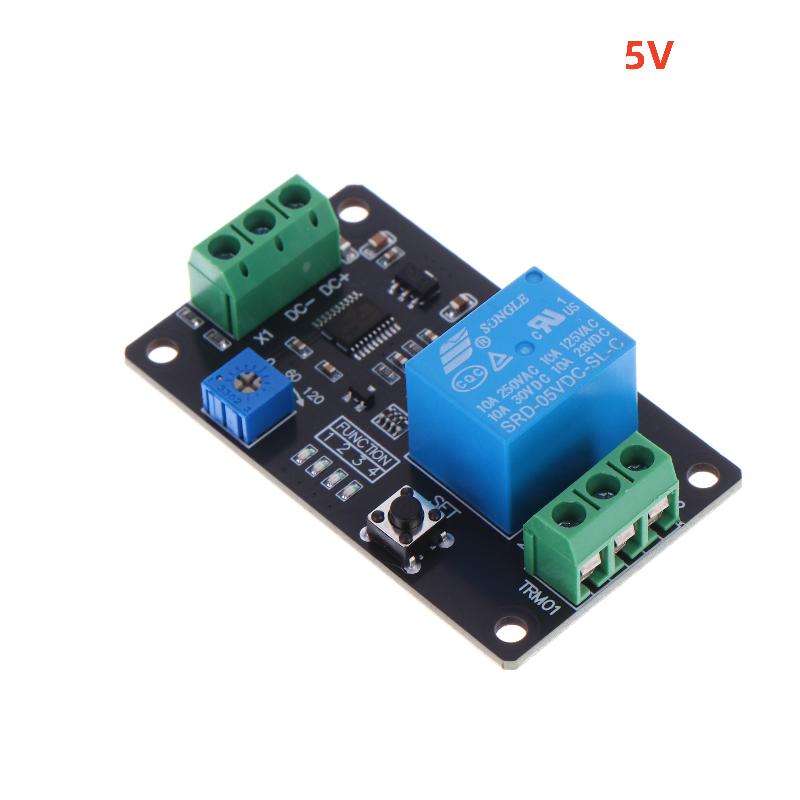Timer Relay Module 12V Delay On Off Switch Adjustable Time Range Self Locking Delay Timer for Lighting Control Home Applications