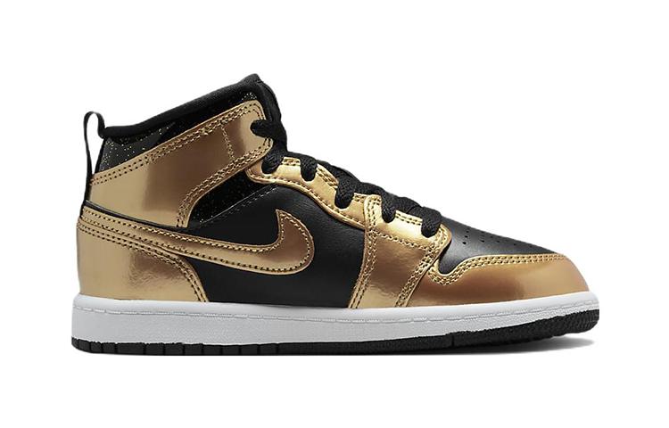 Jordan 1 Mid SE Metallic Gold Black PS DR6968-071