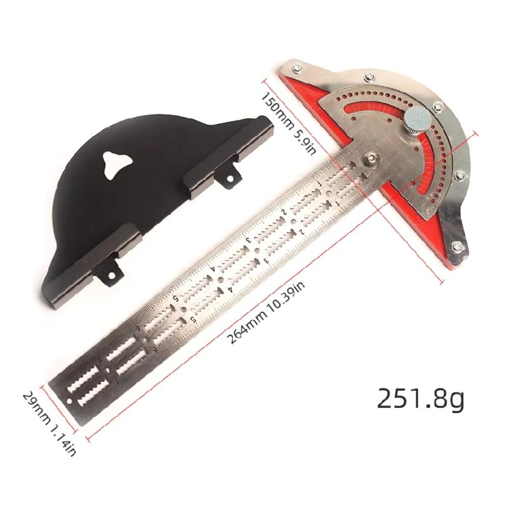 

Портативная точная кромочная линейка для деревообработчиков из нержавеющей стали, шкала 0-70 градусов, разметочный инструмент, прочный деревообрабатывающий угломер