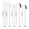 5Pcs Cutlery Set Stainless Steel Flatware Set Dessert Fork Spoon Knife Dinner Set Silver Dinnerware Set Kitchen Silverware
