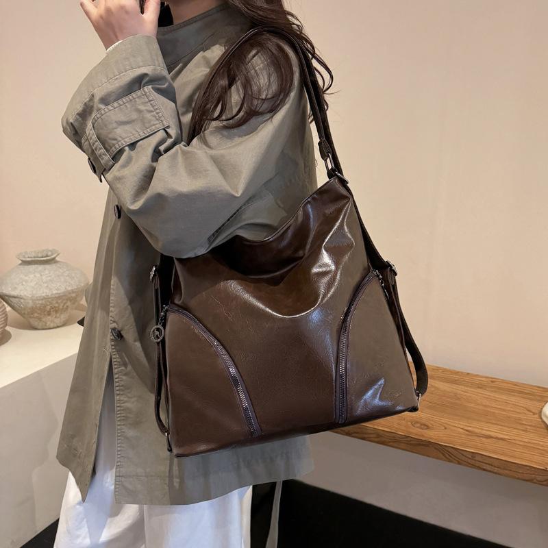 Single-shoulder Side-padded Bag, Large Capacity Casual Travel Backpack, Double-shoulder Bag, Women's Tote Bag