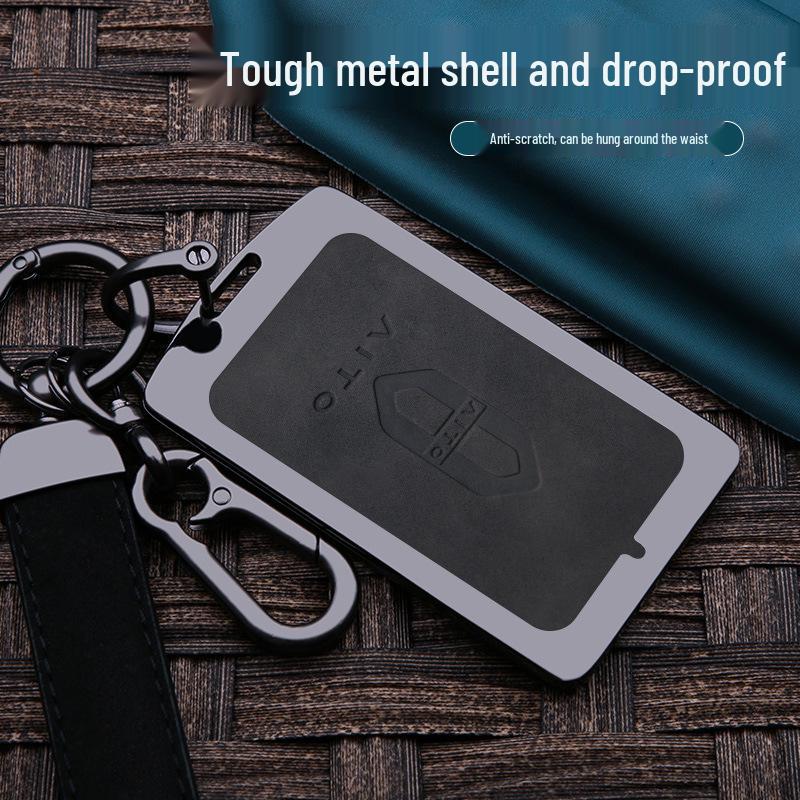 Huawei AITO Wenjie M7/M5/EV Key Case: NFC Card Smart Metal Protective Shell with Buckle