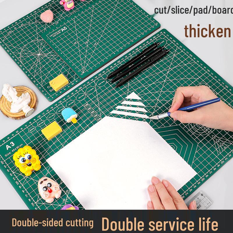 Extra Thick Double-Sided A3/A2 Cutting Mat Craft Board - Cut-Resistant Pad for DIY and Journaling