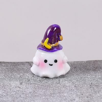 Kreativ Mikrolandskap Halloween Liten Prydnad Ögonglob 3D Spökprydnader DIY Harts Halloweenprydnad Skrivbord