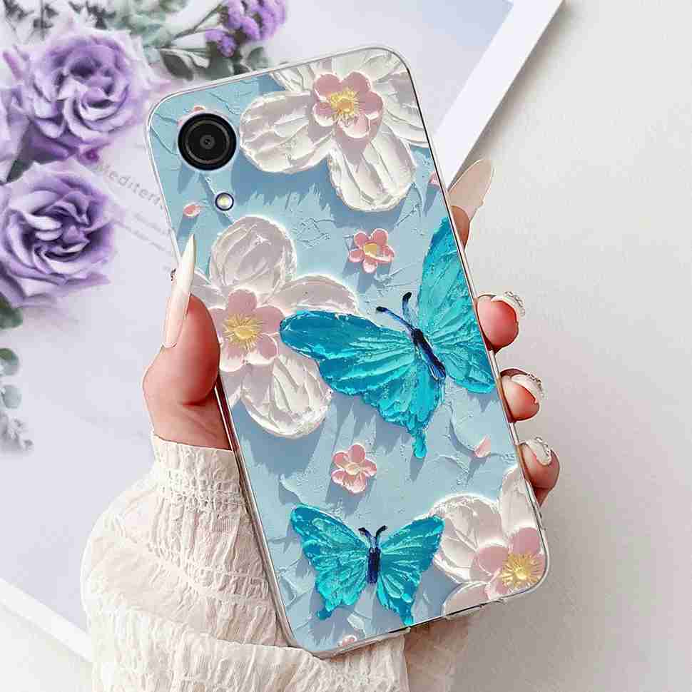 For Samsung A03Core Case Soft Silicone Cute Heart Painted Cover Case For Samsung Galaxy A03 Core SM-A032F TPU Fundas Capa