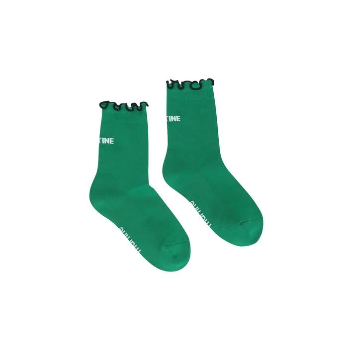 Frill Middle Socks_Green