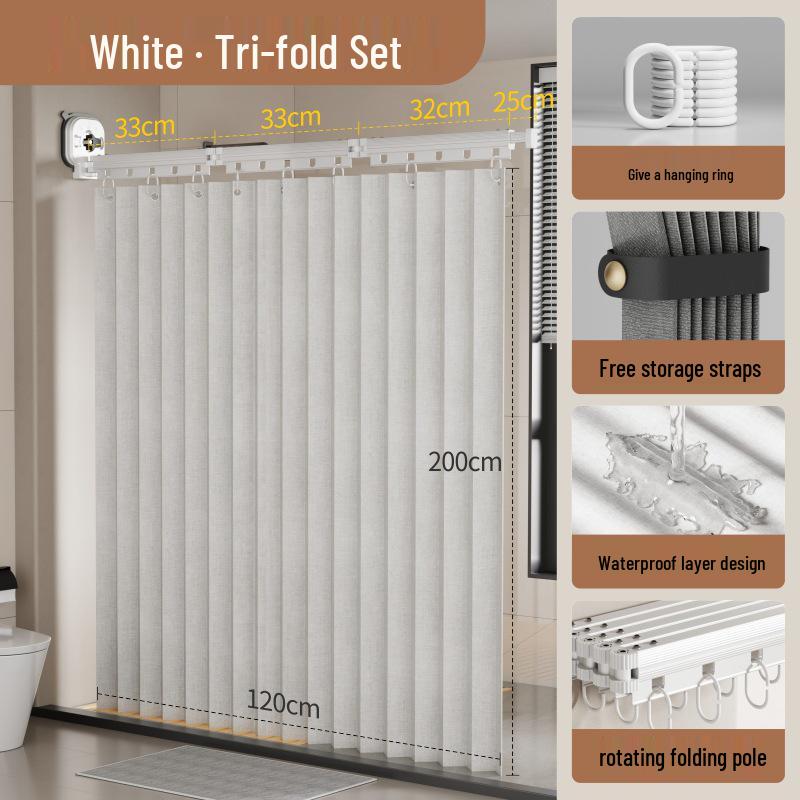 

Телескопическая штанга для душа и сушилка: Без сверления, на присосках, водонепроницаемый, складная конструкция для ванной комнаты и туалетной перегородки.