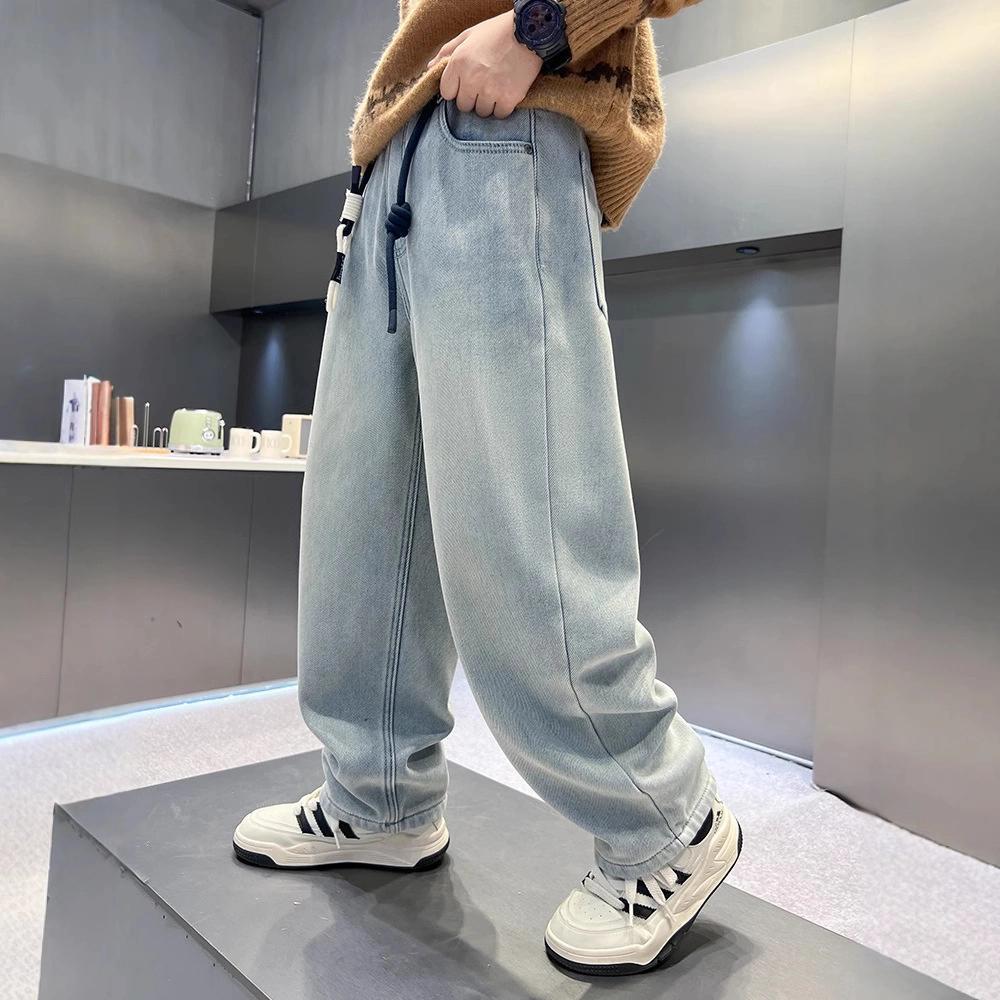 Boys' Pants Spring and Autumn Collection Wide Leg Jeans for Boys In Spring