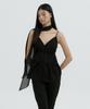 LUCIR ZU Elara Bustier Scarf Set (Black)