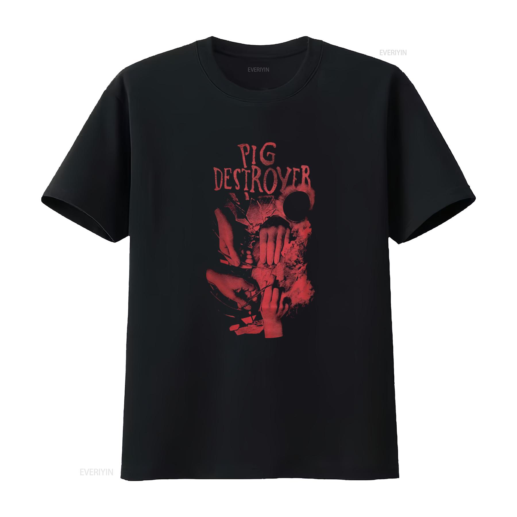 

PIG DESTROYER Hands T Shirt Unique Art Print for Metal Fans vintage Washed homme Top For Everyday Wear Soft Stylish Unisex 4XL