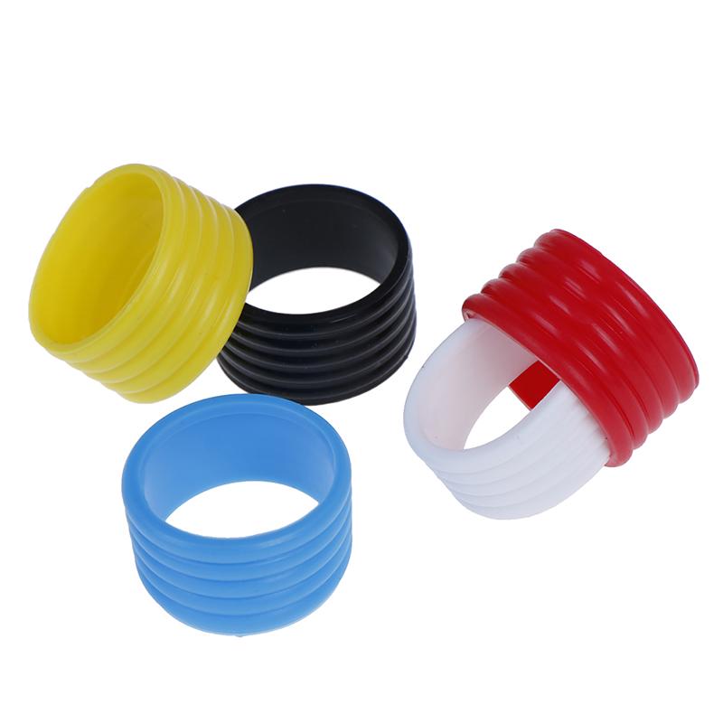 4pcs Tennis Racket Rubber Ring Grip Stretchable Stretchy Handle Rubber Ring