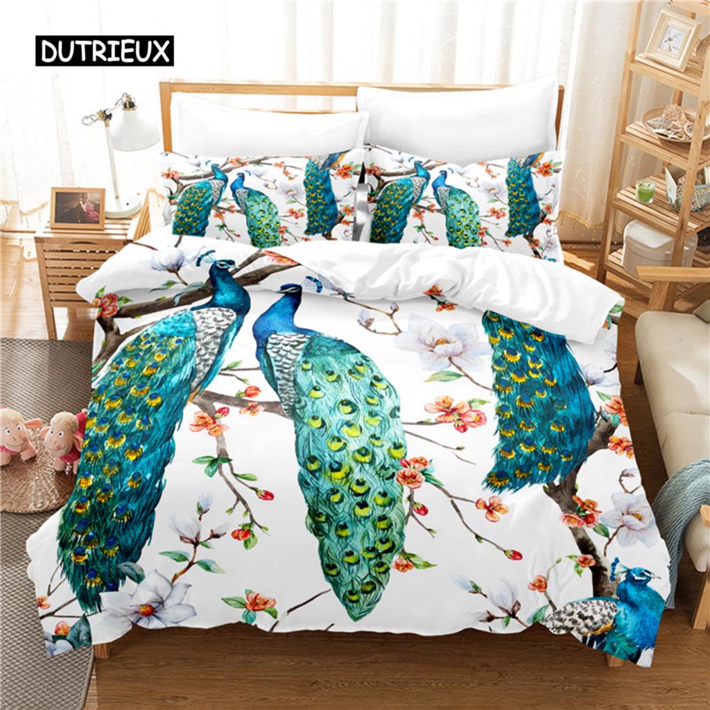 Peacock Bedding Set Duvet Cover Set 3d Bedding Digital Printing Bed Linen Queen Size Bedding Set Fashion Design