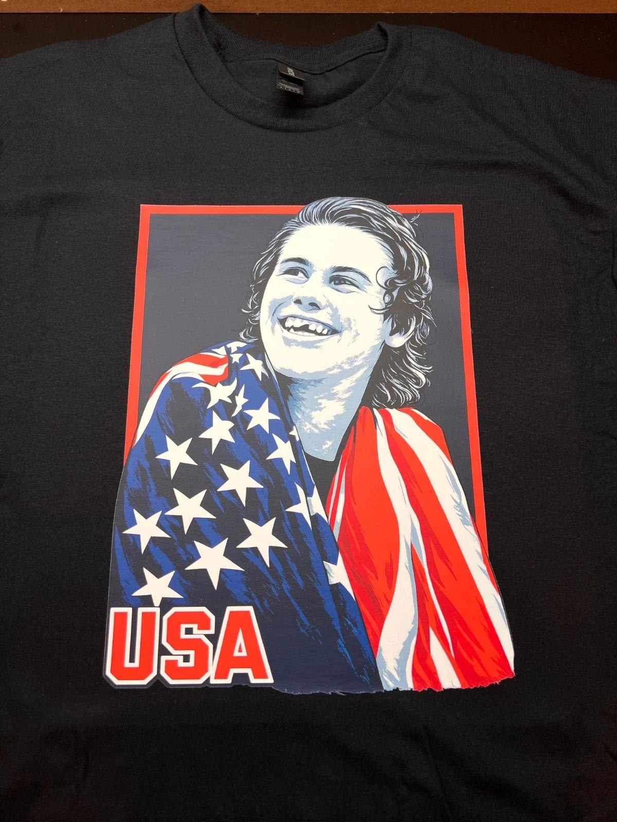 Jack Hughes Usa Gold Hockey T Shirt 4XL