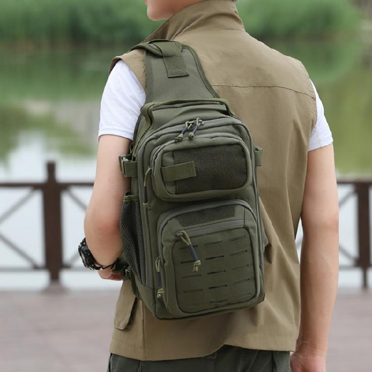 Fishing Backpacks Single Shoulder Bag Large Capacity Crossbody Fishing Tackle Bag Water Resist Fishing Gear Storage Bag