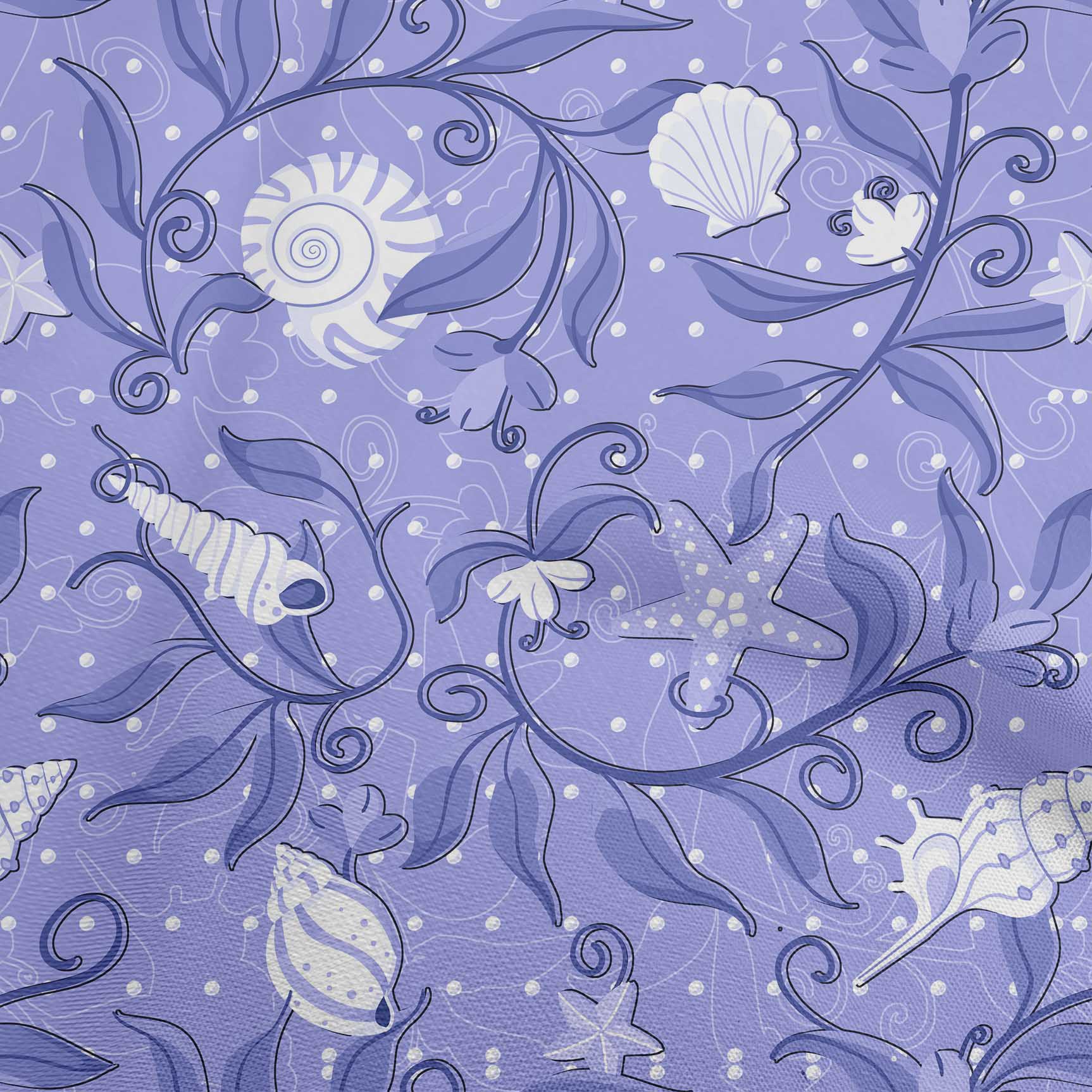 

oneOone Бавовняна гнучка зелена тканина Океан Підводне життя Швейні Ремісничі проекти Друк на тканині 40 дюймів 42 Inch Wide - Viscose Chiffon фіолетовий