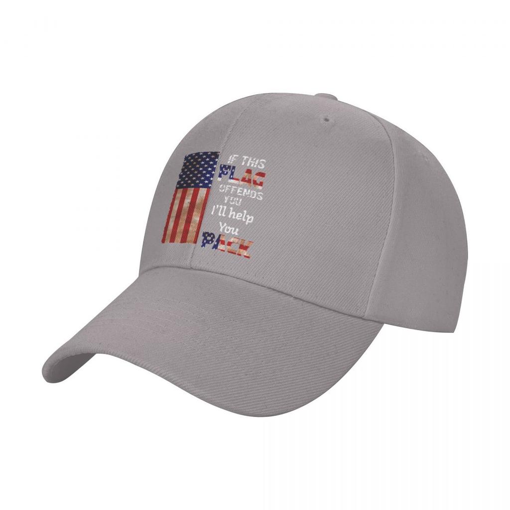 If this flag offends you I'll help you pack Baseball Cap New In Hat Sunscreen Trucker Cap New Hat Men's Caps Women's