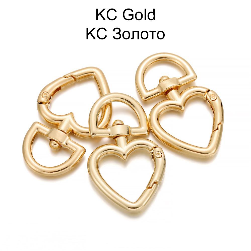 5Pcs/lot Peach Heart Shape Metal Lobster Clasp Hooks Key Ring Connectors For DIY Keychain Jewelry Making Supplies Accessories
