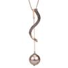 2021 Autumn And Winter Simple Jewelry Long Necklace Female Douyin Same Decorative Geometric Pearl Sweater Chain