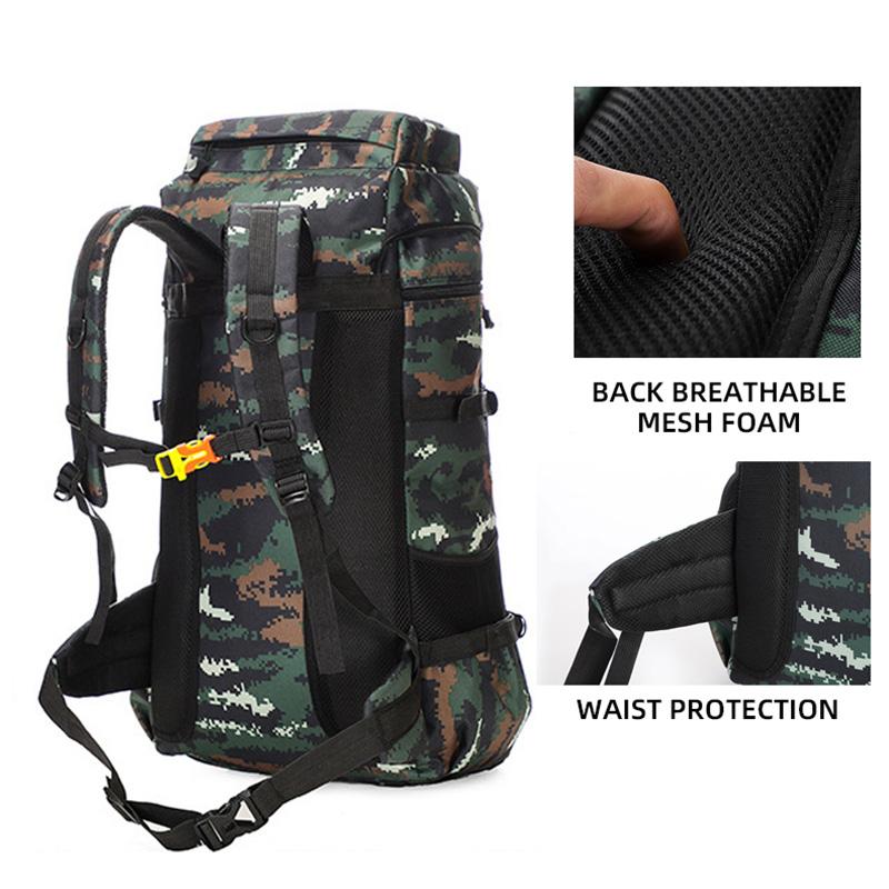70L Travel Bag Tactical Backpack Hiking Bag Army Backpacks Travel Camping Backpack