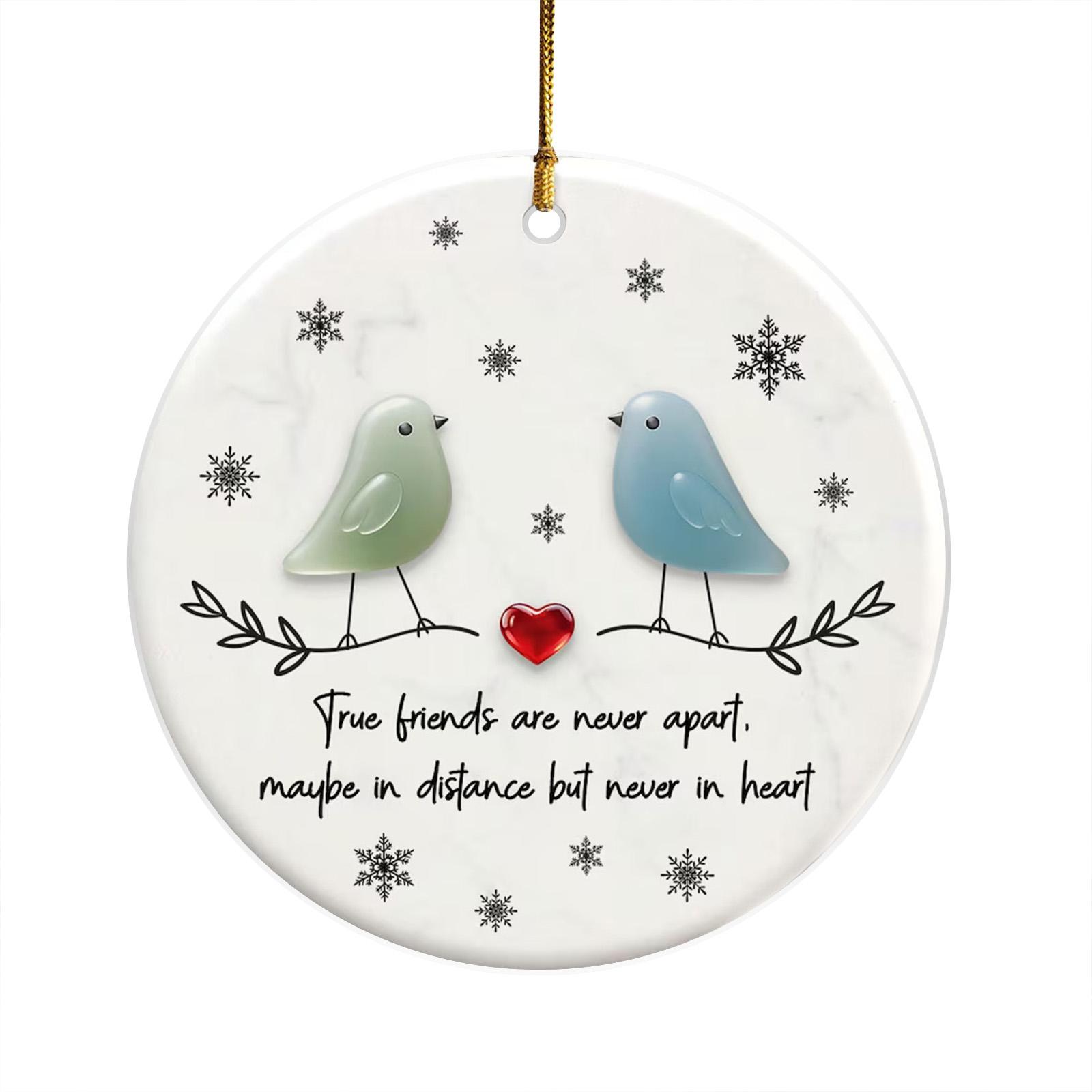 

2D Акриловый Декор в форме Сердца из Морского Стекла, Сувенир в виде Сердца Дружбы, Украшение в виде Сердца Дружбы для Подвешивания на Дерево, One Size