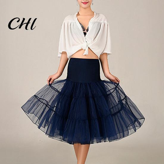 Damen Unterrock Braut-Unterrock Einfarbige Mehrschichtige Durchsichtiger Netzstoff Großer Saum Cosplay Vintage Hohe Taille Hochzeits-Krinoline für Party