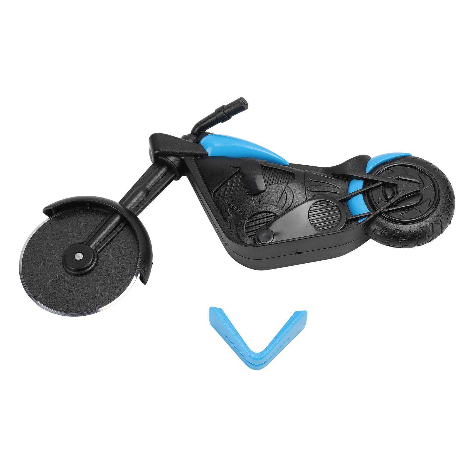 

Нож для пиццы с колесом в виде мотоцикла, роликовый нож для пиццы из нержавеющей стали для домашней кухни, желтый синий