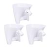 3PCS Flour Funnel Fit for Artisan KSM150 4.5 5 Qt Tilt Head Mixer Anti Splashing Flour Pouring Funnel Dishwasher Safe