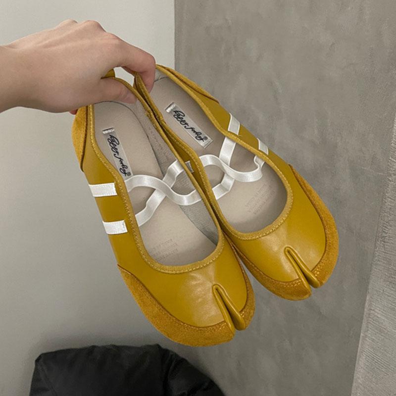 Móda Móda Zvláštní Špička Dámské Baleríny Boty 2025 Nové Na Jaro Léto Dámská Mělká Obuv Křížově Vázané Dámské Baleríny Boty