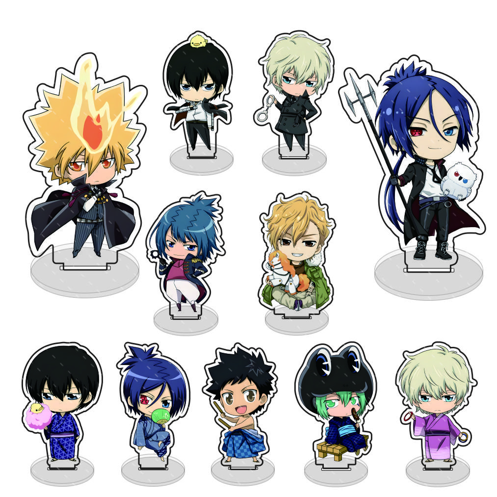 Anime Katekyo Hitman Reborn 10cm Acrylic Stand Model Figures Sawada Tsunayoshi Gokudera Hayato Cosplay Desk Decor Model Gifts