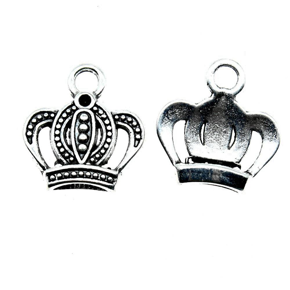Crown Charms Multi Color Alloy Pendants For Royal Princess Jewelry Accessories