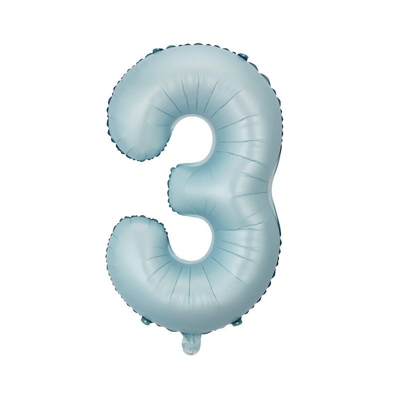 32" Medium Number Aluminum Foil Balloon for Children's Birthday Party Decorations
