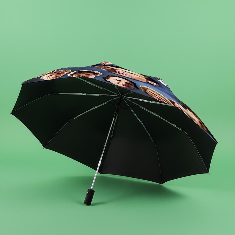 1 PC Automatic Folding Umbrella-Doctor Who Pattern, Portable & Foldable Design with 8 Ribs, Christmas Birthday Gifts