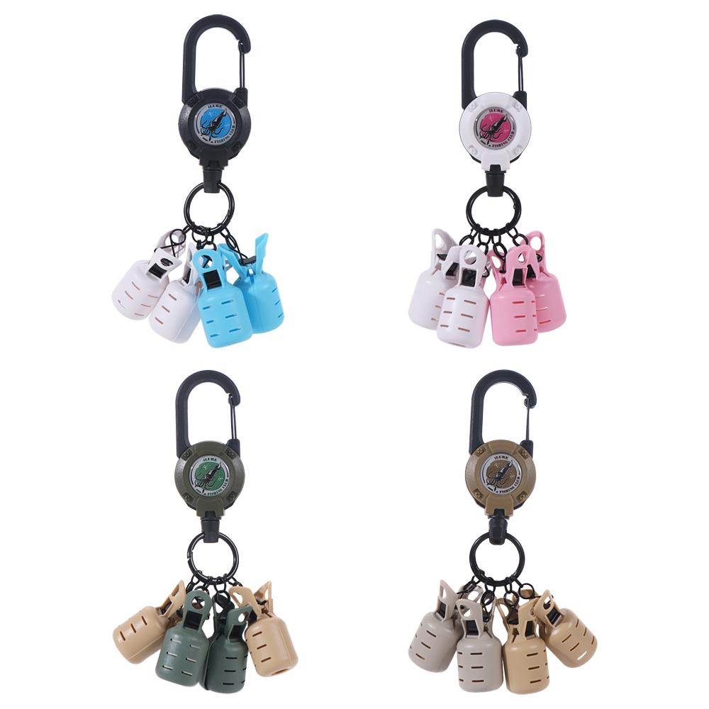 

4pcs/set Tank Shaped Egi Hook Cover Protector Retractable Bait Protector Kit Squid Style 4