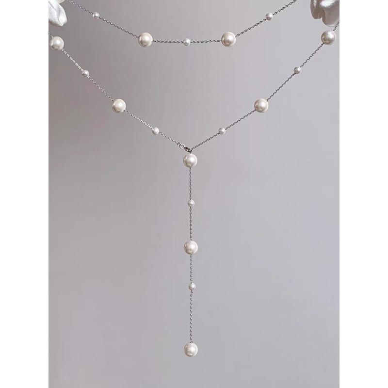 

Pearl Necklace for Women, Light Luxury, High-end, Fresh and Light, Sweet and Charming, Simple and Fashionable. Necklace срібний