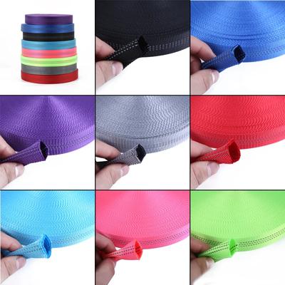 25mm Nylon Reflektierendes Band Gurtband Schlauchband Band für Taschen Rucksackgurt Haustierhalsband Gürtel DIY Nähzubehör 50 Meter
