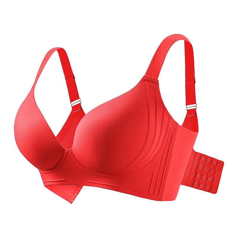 Seamless Bra Women's Lace-holding Underwear Gathering Bra Large-sized Thin Bra Push Up Bra