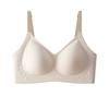 Latex seamless cup thin collection breast underwear girls and girls one-piece steel-free soft Tilasan silk bra